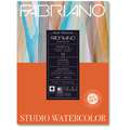 Fabriano - Studio Watercolour, Hot Press, 20,3 x 25,4 cm, satinata (hot pressed), 300 g/m², blocco collato su 1 lato