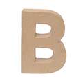 Rayher - Lettere in cartapesta brune, B