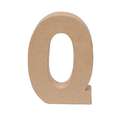 Rayher - Lettere in cartapesta brune, Q