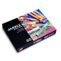 Jaxell - Extra Fine, pastelli in scatola di cartone, 60 colori