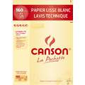 Canson - Lavis Technique, Carta da disegno tecnica, A3, 29,7 x 42 cm, 10 fogli, satinata (hot pressed), 160 g/m²