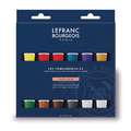Lefranc & Bourgeois - Set di colori acrilici, 12 tubetti da 20 ml