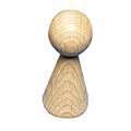 Figure a cono in legno, altezza 50 mm, diametro 20 mm, 4 pz.
