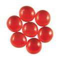 Pietre tonde di vetro colorato appiattite su un lato, 15-20 mm, 100g, 20-25 pz., Rosso