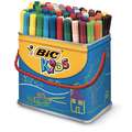 Bic - Kids, Visa, Set di pennarelli colorati, 7 x 12 colori (= 84 pennarelli)