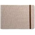 Clairefontaine - Goldline, Album da viaggio con copertina in lino, A5, 14,8 x 21 cm, 180 g/m², 30 fogli, Formato orizzontale