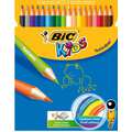 Bic - Kids, Tropicolors, Set di matite colorate, 12 colori