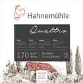 Hahnemühle - Quattro, blocco per schizzi, 30 x 30 cm, 170 g/m², ruvida, blocco collato su 1 lato