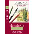 Fabriano - Accademia, Carta per disegno e schizzi, A2, 42 x 59,4 cm, 200 g/m², grana naturale, blocco collato su 1 lato 30 ff.