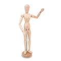 Jax Artcompany - Manichino naturale in legno, 40 cm - maschile
