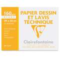 Clairefontaine - Carta da disegno, 160 g/mq, 12 ff., 24 cm x 32 cm
