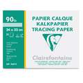 Clairefontaine - Carta da ricalco, blocco, 24 x 32 cm, 20 fogli, 90 g/m², fogli in confezione