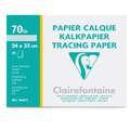 Clairefontaine - Carta trasparente 70-75 g/mq, 20 ff. formato 24 cm x 32 cm