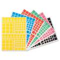 Set di adesivi, 2592 pz, Rettangolari, colorati