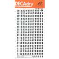 DECAdry - Numeri e simboli trasferibili, 6 mm, 320 simboli