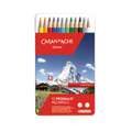 Caran D'Ache - Prismalo, Set di matite colorate acquerellabili, Set da 12, in custodia di metallo