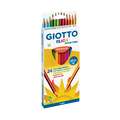 Giotto - Elios Wood Free, Set di matite colorate, Set da 24