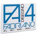 Fabriano - Disegno 4, Carta da disegno, 24 x 33 cm, 220 g/m², fine, Blocco con 20 fogli