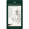 Faber-Castell Castell 9000, set matite di grafite, Set Art, 12 matite