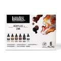 Liquitex - Ink Colour Set, Set di inchiostri acrilici, Metallics, 6 x 30 ml
