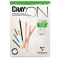 Clairefontaine - Cray'On, Carta da disegno, A5, 14,8 x 21 cm, 50 ff., 120 g/m², blocco collato su 1 lato