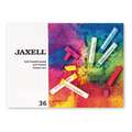 Jaxell - Pastelli morbidi in scatola di cartone, set da 36