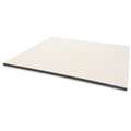 Cartone ondulato, 50 x 65 cm, colore: bianco, spessore: 4,5 mm, Doppia scanalatura, collata su un lato