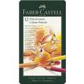Faber-Castell - Polychromos, Set matite colorate in astuccio di metallo, 12 pz.