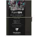 Clairefontaine - PaintON, Libro per schizzi, Carta nera, quaderno per schizzi, A5, 14,8 x 21 cm
