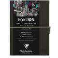 Clairefontaine - PaintON, libro per schizzi, Carta nera, quaderno per schizzi, A5, 14,8 x 21 cm