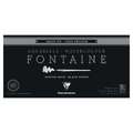 Clairefontaine - Fontaine, Blocco per acquerello nero, 20 x 40 cm, 300 g/m², fine, Blocco collato sui 4 lati con 15 fogli