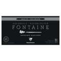 Clairefontaine - Fontaine, Blocco per acquerello nero, 20 x 40 cm, 300 g/m², fine (cold pressed), Blocco collato sui 4 lati con 15 fogli