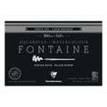 Clairefontaine - Fontaine, Blocco per acquerello nero, 10 x 15 cm, 300 g/m², fine, Blocco collato sui 4 lati con 20 fogli