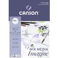 Canson Imagine, blocco Mixed media, A3, 200 g/m², blocco collato su 1 lato