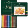 Faber-Castell - Polychromos, Set matite colorate in astuccio di metallo, 24 pz.