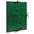 Clairefontaine - Annonay, Cartella portadisegni verde-nera, int. 75 x 110 cm - est. 78 x 118 cm, Con 3 nastri
