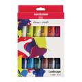 Talens - Amsterdam Standard, Set assortiti di 12 colori acrilici, Paesaggio, tubetti 12 x 20 ml