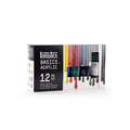 Liquitex - Basics, Set assortiti di colori acrilici, 12 x 22 ml, set