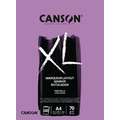 Canson - XL, Blocco di carta per marker, A4, 21 x 29,7 cm, 70 g/m², satinata (hot pressed), blocco collato su 1 lato 100 ff.