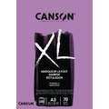 Canson - XL, Blocco di carta per marker, A3, 29,7 x 42 cm, 70 g/m², satinata (hot pressed), blocco collato su 1 lato 100 ff.