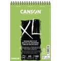 Canson - XL, Blocco da disegno Recycling, A5, 14,8 x 21 cm, 160 g/m², fine, blocco spiralato