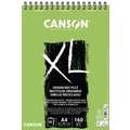 Canson - XL, Blocco da disegno Recycling, A4 - 21 x 29,7 cm, 50 ff., 160 g/m², fine (cold pressed), blocco spiralato