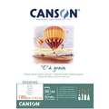 Canson - C à grain, Blocco da disegno, A3, 29,7 x 42 cm, 30 ff., fine (cold pressed), 180 g/m²