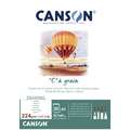 Canson - C à grain, Blocco da disegno, A3, 29,7 x 42 cm, 30 ff., fine (cold pressed), 224 g/m²