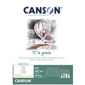 Canson - C à grain, Blocco da disegno, A3, 29,7 x 42 cm, 30 ff., fine (cold pressed), 125 g/m²