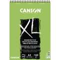 Canson - XL, Blocco da disegno Recycling, A3, 29,7 x 42 cm, 160 g/m², fine, blocco spiralato
