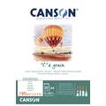 Canson - C à grain, Blocco da disegno, A4, 21 x 29,7 cm, 30 ff., fine (cold pressed), 180 g/m²