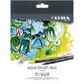 Lyra - Aqua Brush Duo, Set di pennarelli acquerellabili, 24 colori