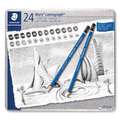 Staedtler - Mars Lumograph 100, Set di matite da disegno, Set da 24