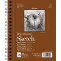 Strathmore - Serie 400, Sketch, Blocco per schizzi, A5, 14,8 x 21 cm, 89 g/m², fine, blocco spiralato
